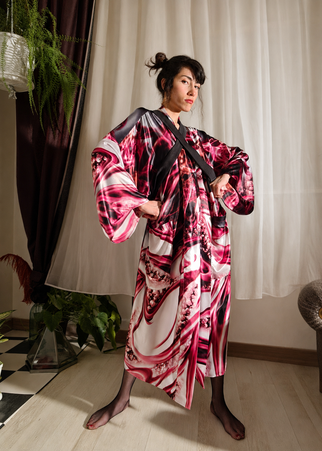 Smoke Pink Kimono