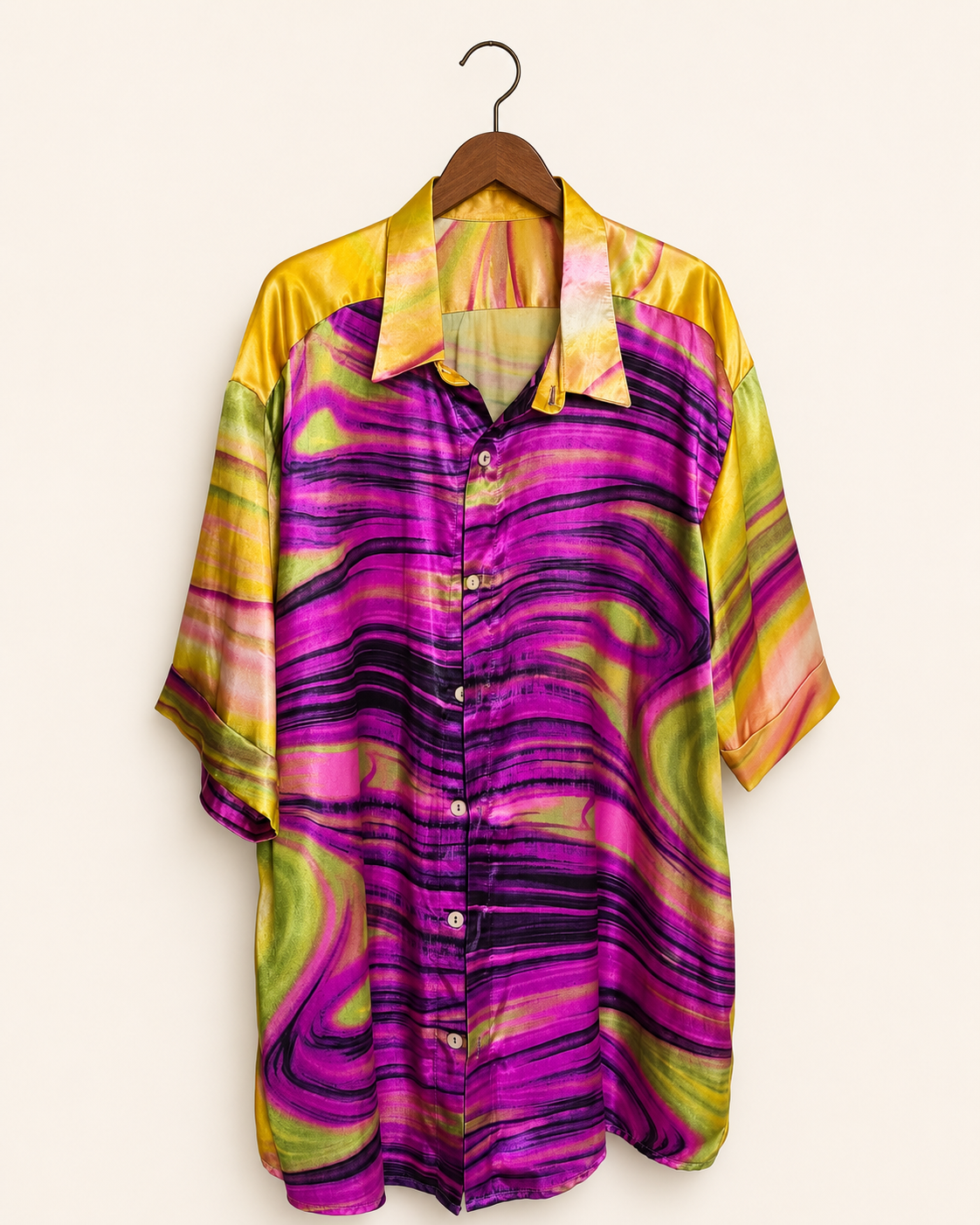 SILKY BURNED PINK SUMMER BLOUSE