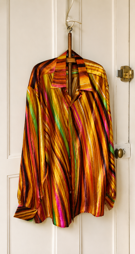 RED SUN MARBLE BLOUSE
