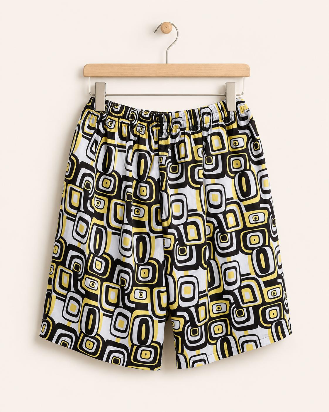Geometric Print Shirt & Shorts Enssemble