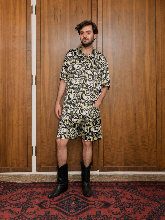 RETRO YELLOW SHIRT & SHORTS