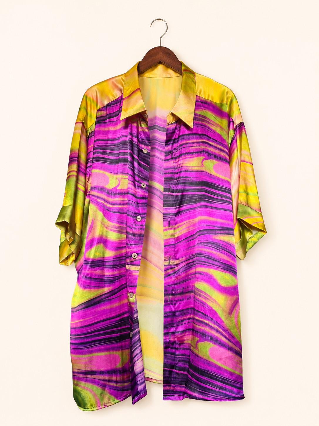 SILKY BURNED PINK SUMMER BLOUSE